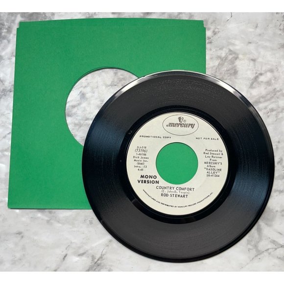 Rod Stewart Country Comfort 45 Rock Vinyl Mercury Promo Elton John Cover VG+ - Picture 5 of 6